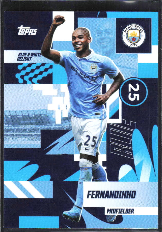 2024-25 Topps Manchester City Team Set #30 Fernandinho – framsida