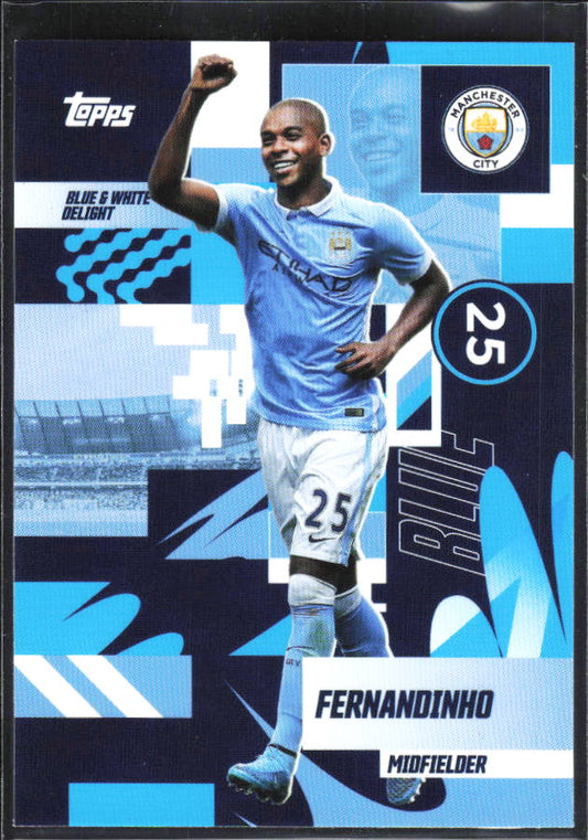 2024-25 Topps Manchester City Team Set #30 Fernandinho – framsida