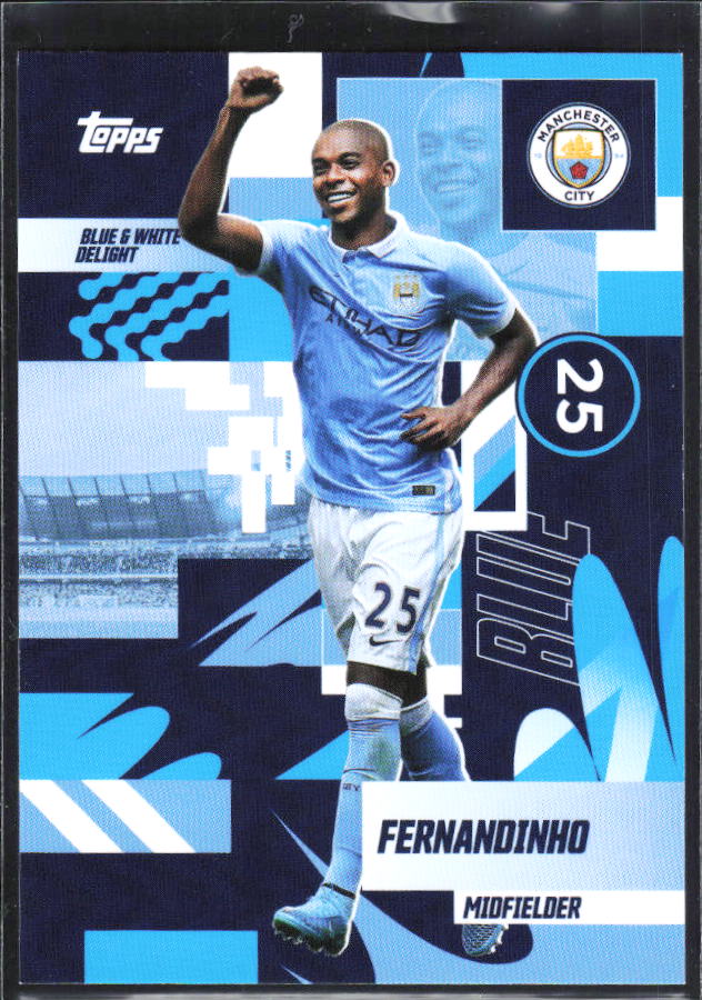 2024-25 Topps Manchester City Team Set #30 Fernandinho – framsida