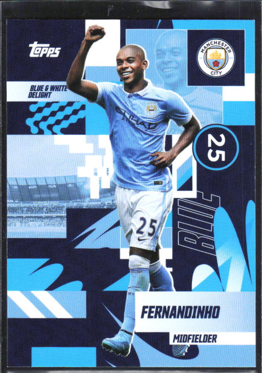 2024-25 Topps Manchester City Team Set #30 Fernandinho – framsida