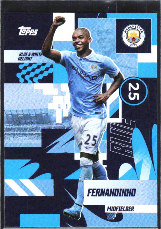 2024-25 Topps Manchester City Team Set #30 Fernandinho – framsida
