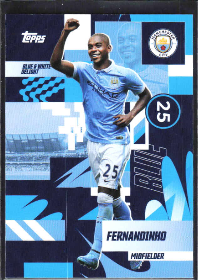 2024-25 Topps Manchester City Team Set #30 Fernandinho – framsida