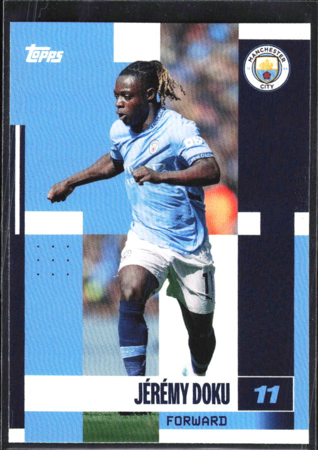 2024-25 Topps Manchester City Team Set #21 Jérémy Doku – framsida