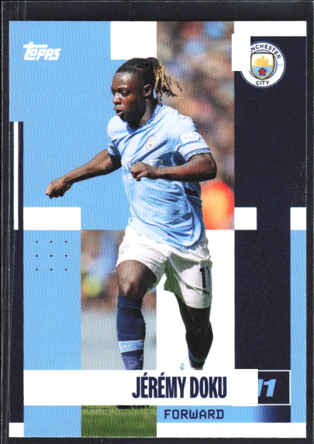 2024-25 Topps Manchester City Team Set #21 Jérémy Doku – framsida