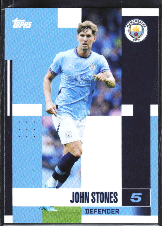 2024-25 Topps Manchester City Team Set #8 John Stones – framsida