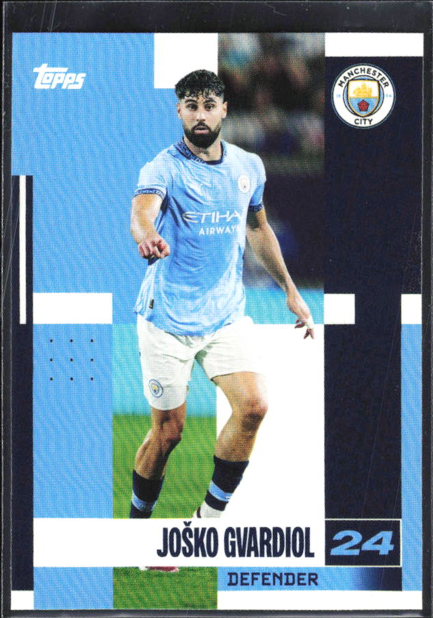 2024-25 Topps Manchester City Team Set #9 Josko Gvardiol – framsida