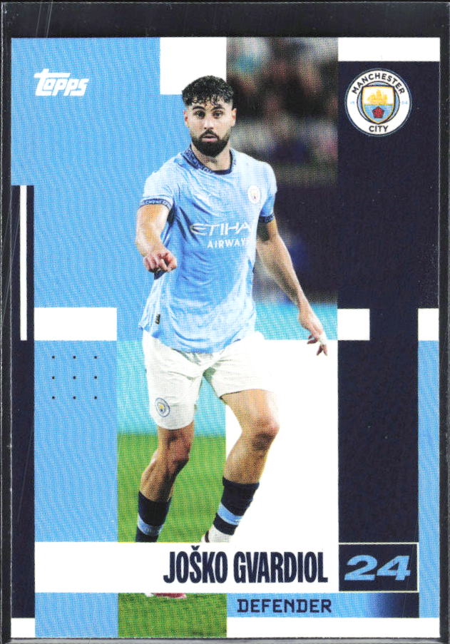 2024-25 Topps Manchester City Team Set #9 Josko Gvardiol – framsida