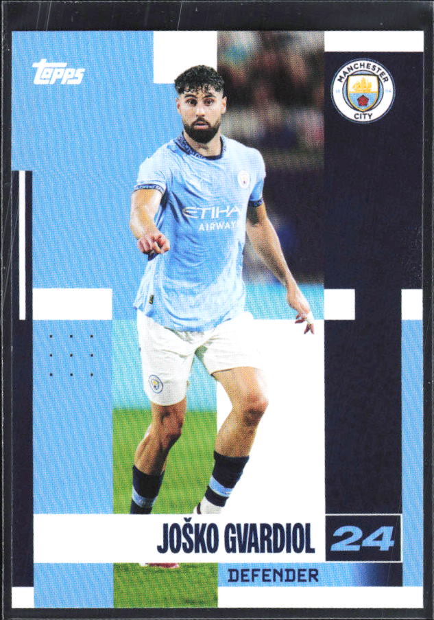 2024-25 Topps Manchester City Team Set #9 Josko Gvardiol – framsida
