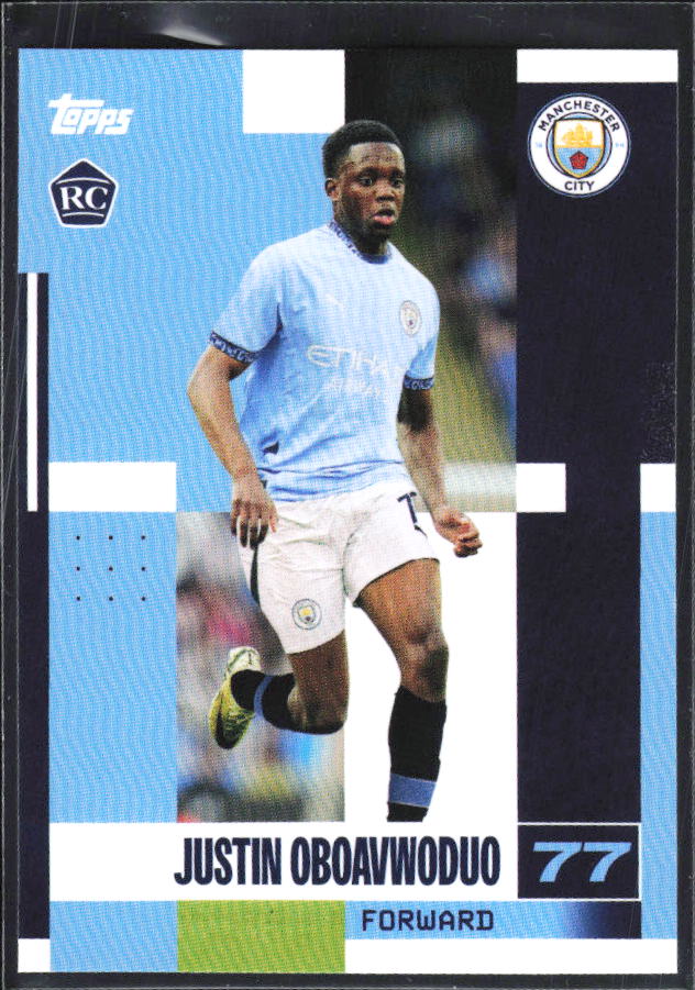 2024-25 Topps Manchester City Team Set #19 Justin Oboavwoduo – framsida