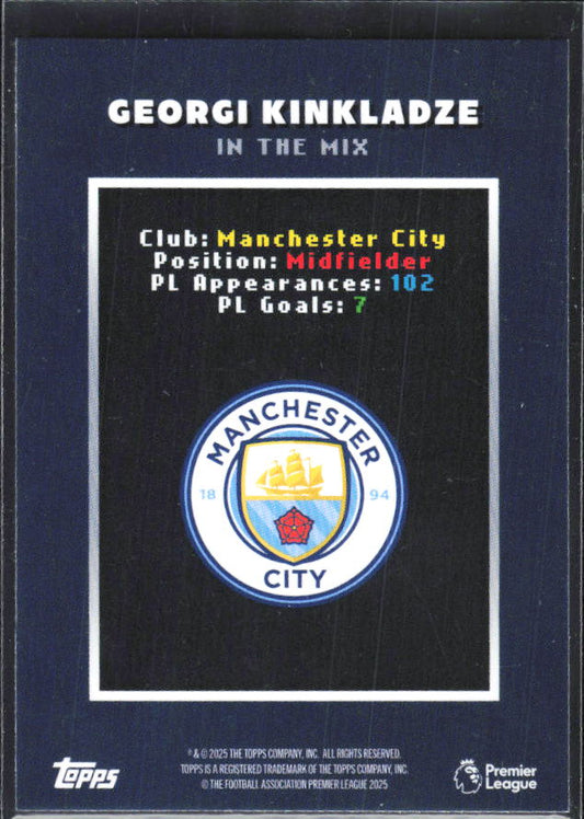 Topps Premier League Decades Georgi Kinkladze In the Mix – baksida