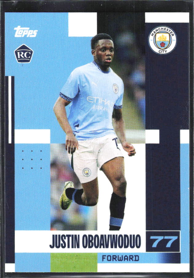 2024-25 Topps Manchester City Team Set #19 Justin Oboavwoduo – framsida