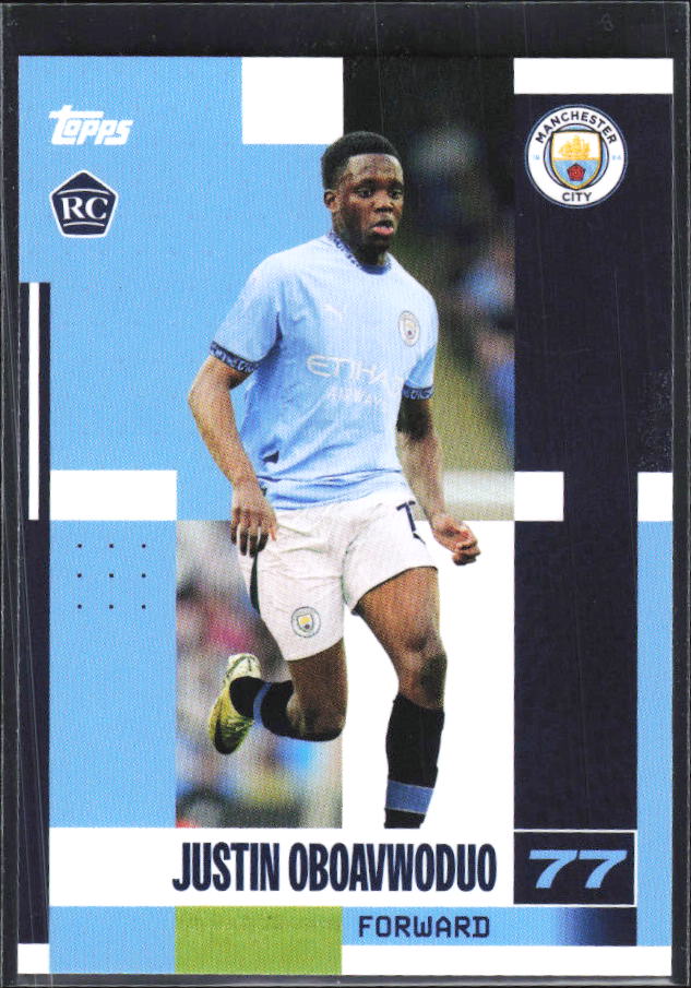 2024-25 Topps Manchester City Team Set #19 Justin Oboavwoduo – framsida