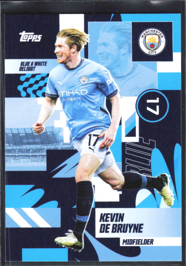 2024-25 Topps Manchester City Team Set #32 Kevin De Bruyne – framsida