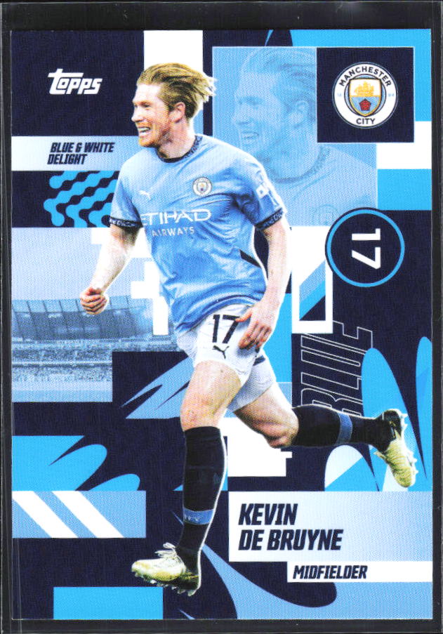 2024-25 Topps Manchester City Team Set #32 Kevin De Bruyne – framsida