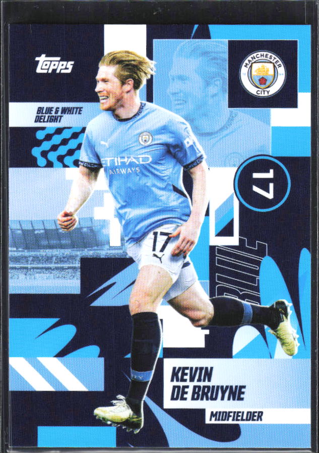 2024-25 Topps Manchester City Team Set #32 Kevin De Bruyne – framsida