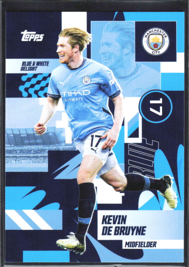 2024-25 Topps Manchester City Team Set #32 Kevin De Bruyne – framsida