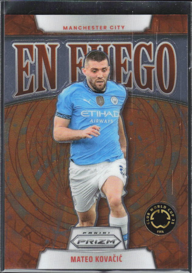2025 Panini Prizm FIFA Club World Cup #20 Mateo Kovacic En Fuego – framsida