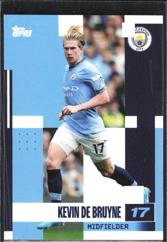 2024-25 Topps Manchester City Team Set #16 Kevin De Bruyne – framsida