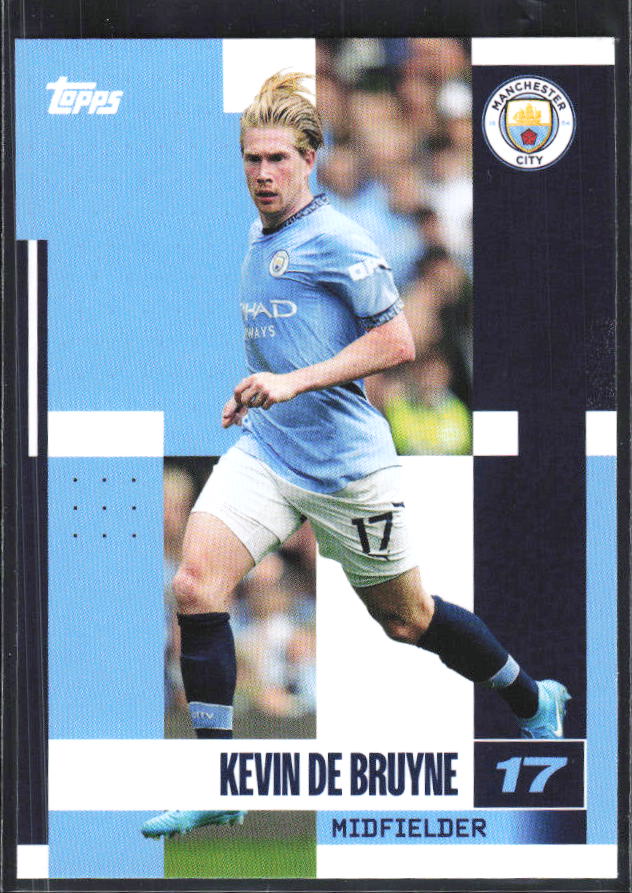 2024-25 Topps Manchester City Team Set #16 Kevin De Bruyne – framsida