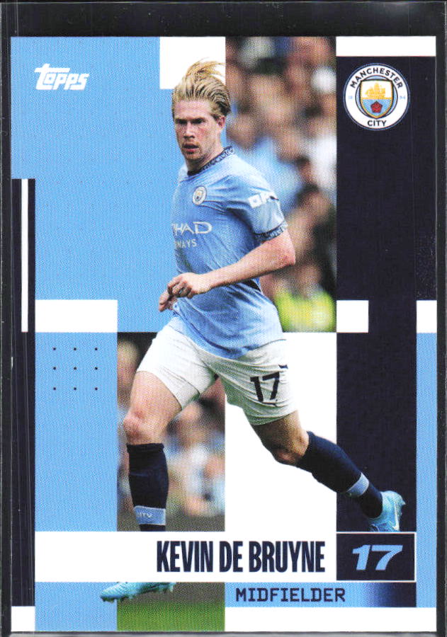 2024-25 Topps Manchester City Team Set #16 Kevin De Bruyne – framsida
