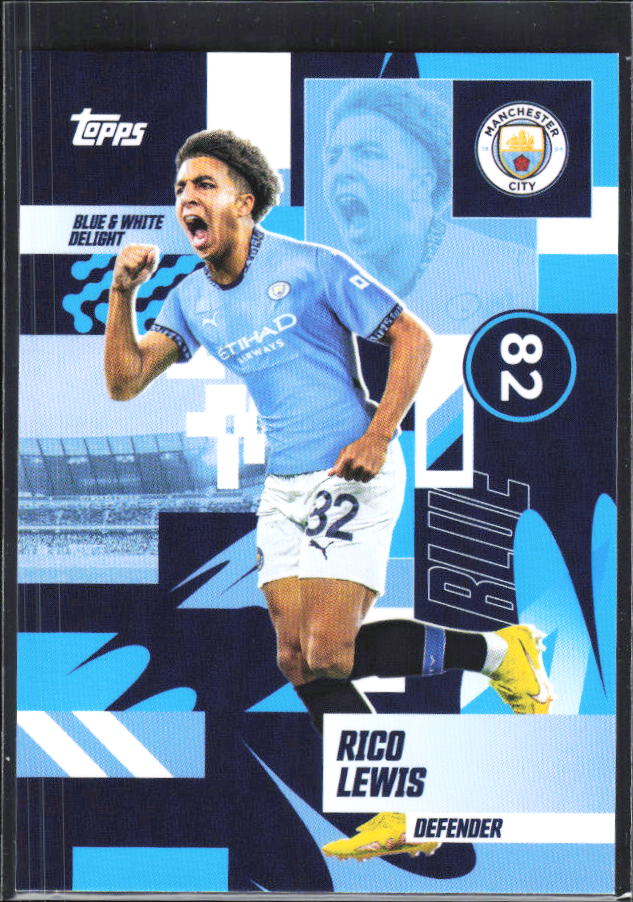 2024-25 Topps Manchester City Team Set #28 Rico Lewis – framsida