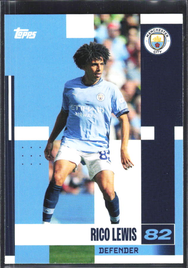 2024-25 Topps Manchester City Team Set #4 Rico Lewis – framsida