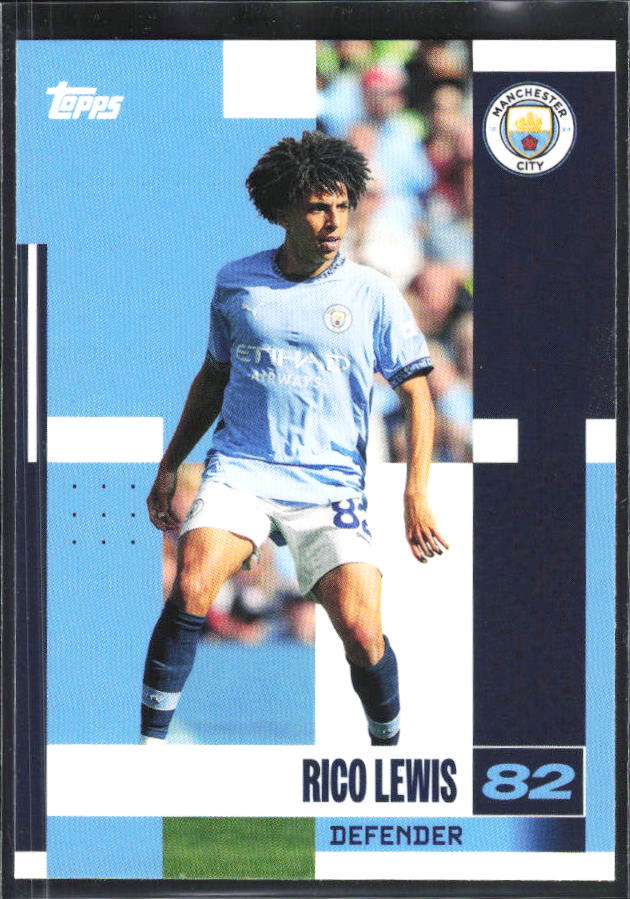 2024-25 Topps Manchester City Team Set #4 Rico Lewis – framsida