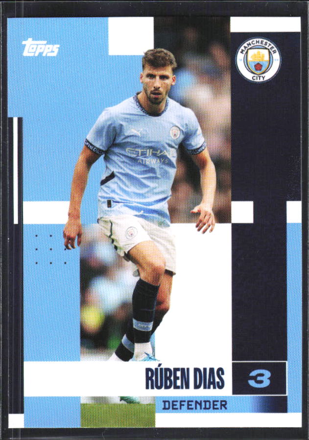 2024-25 Topps Manchester City Team Set #5 Rúben Dias – framsida