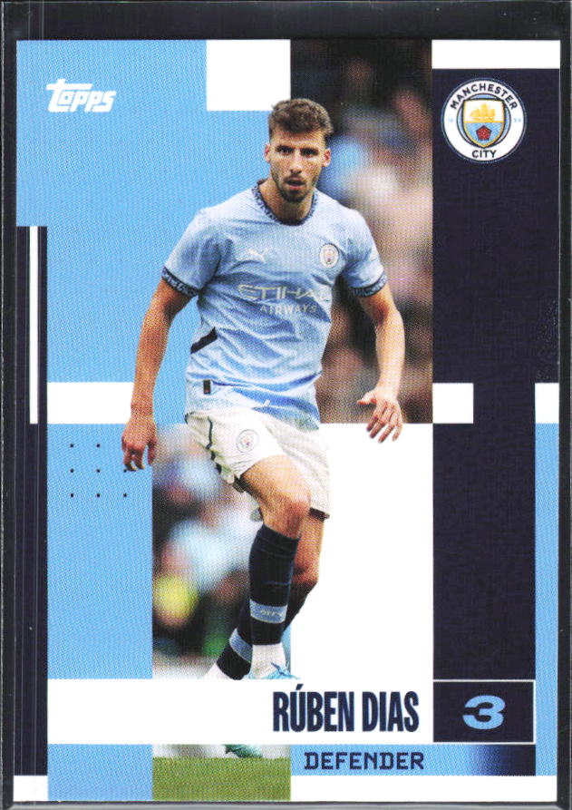 2024-25 Topps Manchester City Team Set #5 Rúben Dias – framsida