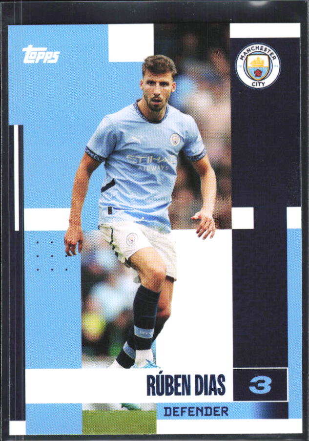 2024-25 Topps Manchester City Team Set #5 Rúben Dias – framsida