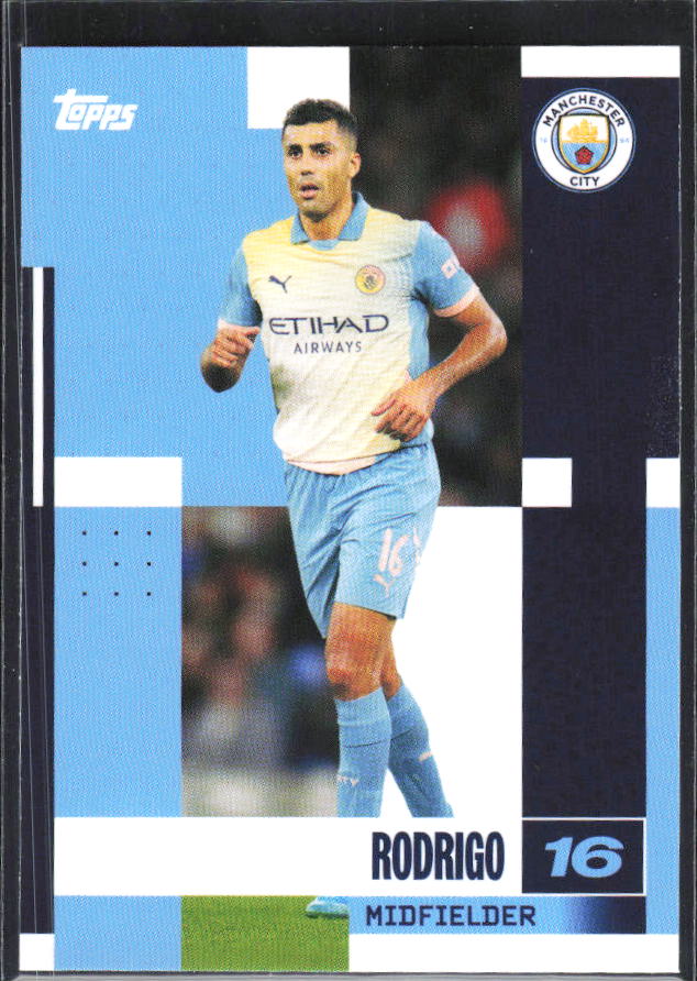 2024-25 Topps Manchester City Team Set #12 Rodrigo – framsida