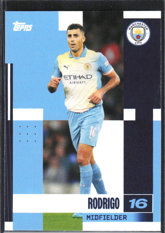 2024-25 Topps Manchester City Team Set #12 Rodrigo – framsida
