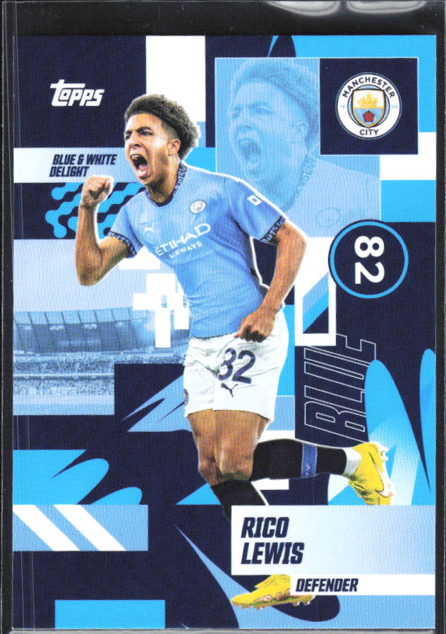 2024-25 Topps Manchester City Team Set #28 Rico Lewis – framsida