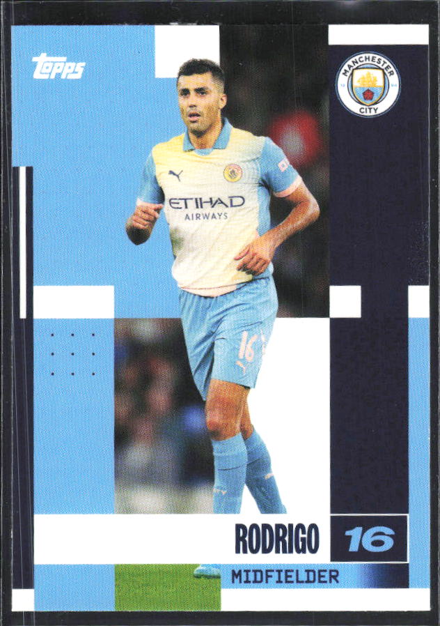 2024-25 Topps Manchester City Team Set #12 Rodrigo – framsida
