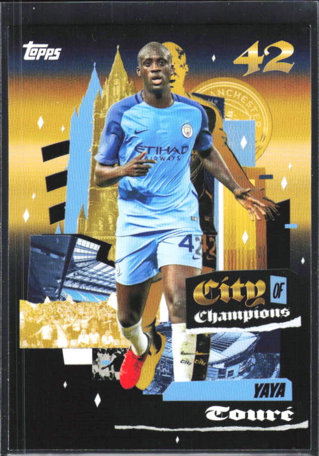 2024-25 Topps Manchester City Team Set #40 Yaya Touré City of Champions – framsida