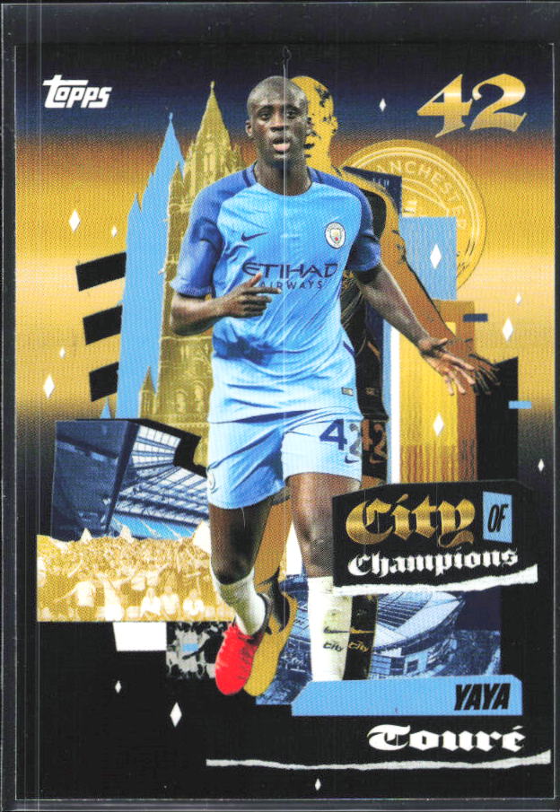 2024-25 Topps Manchester City Team Set #40 Yaya Touré City of Champions – framsida