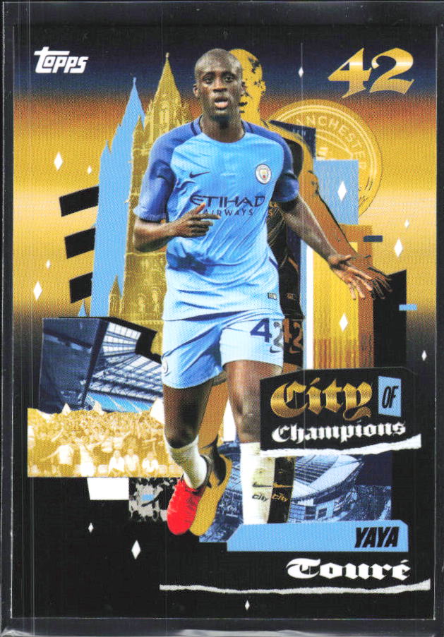 2024-25 Topps Manchester City Team Set #40 Yaya Touré City of Champions – framsida