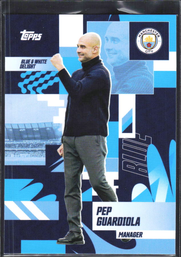 2024-25 Topps Manchester City Team Set #26 Pep Guardiola – framsida