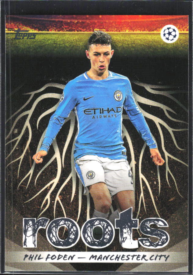 2025-26 Topps UEFA Club Competitions #RT-11 Phil Foden Roots – framsida