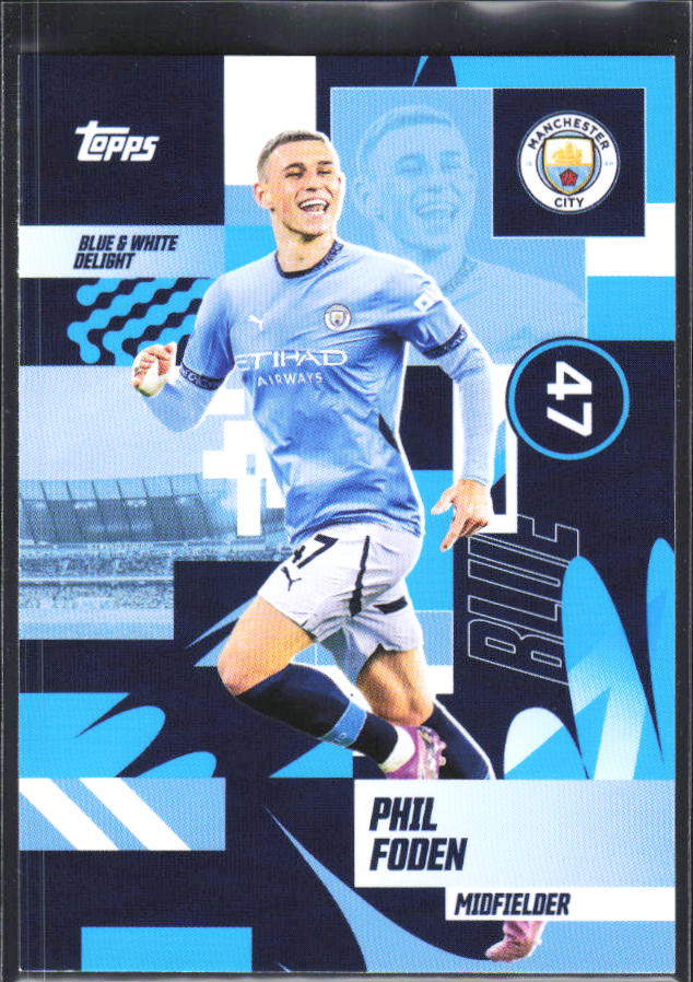 2024-25 Topps Manchester City Team Set #33 Phil Foden – framsida