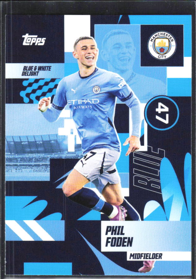 2024-25 Topps Manchester City Team Set #33 Phil Foden – framsida
