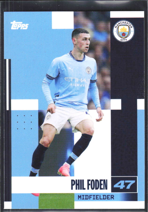 2024-25 Topps Manchester City Team Set #18 Phil Foden – framsida