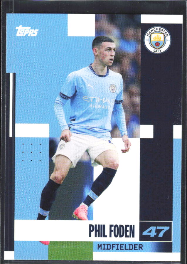 2024-25 Topps Manchester City Team Set #18 Phil Foden – framsida