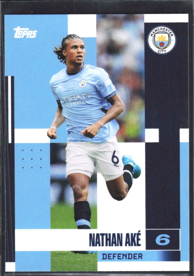 2024-25 Topps Manchester City Team Set #7 Nathan Aké – framsida