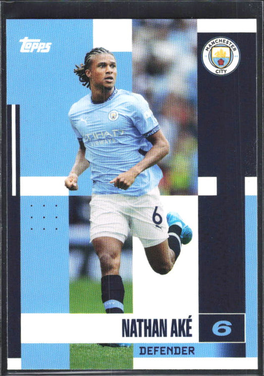 2024-25 Topps Manchester City Team Set #7 Nathan Aké – framsida