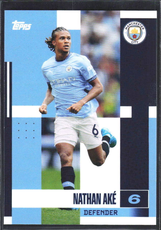 2024-25 Topps Manchester City Team Set #7 Nathan Aké – framsida