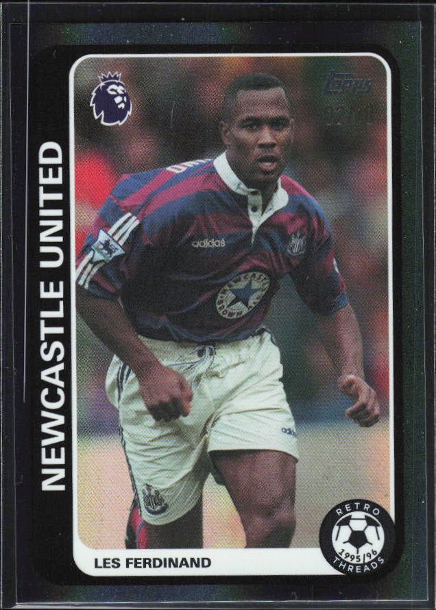 2026-27 Topps Premier League Les Ferdinand #RT23 Retro Threads – framsida