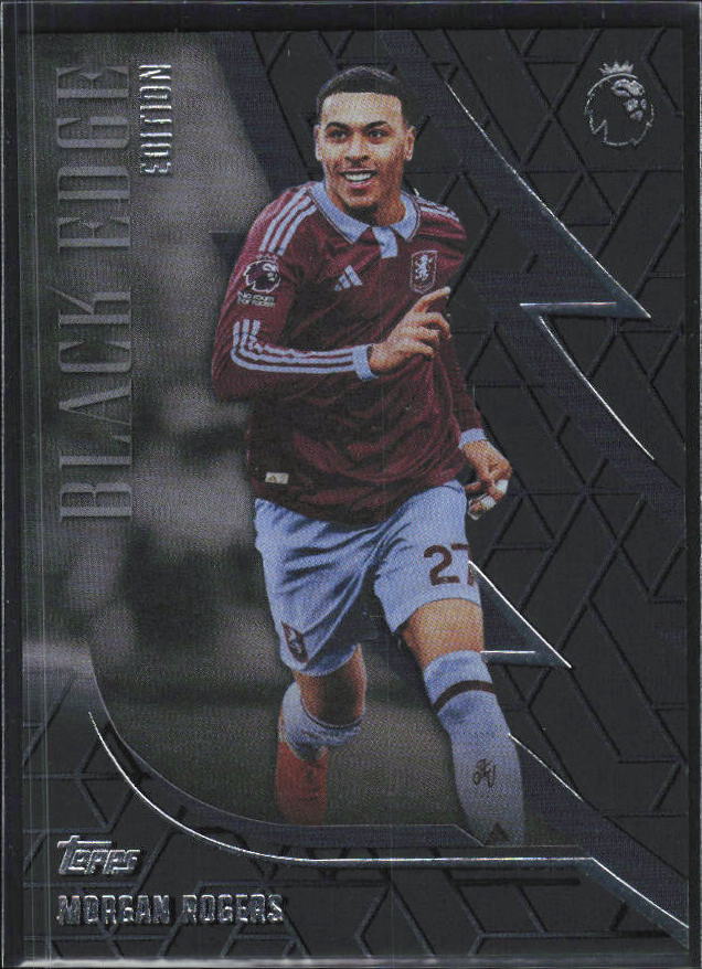 2026-27 Topps Premier League Morgan Rogers #BE4 Black Edge Edition – framsida