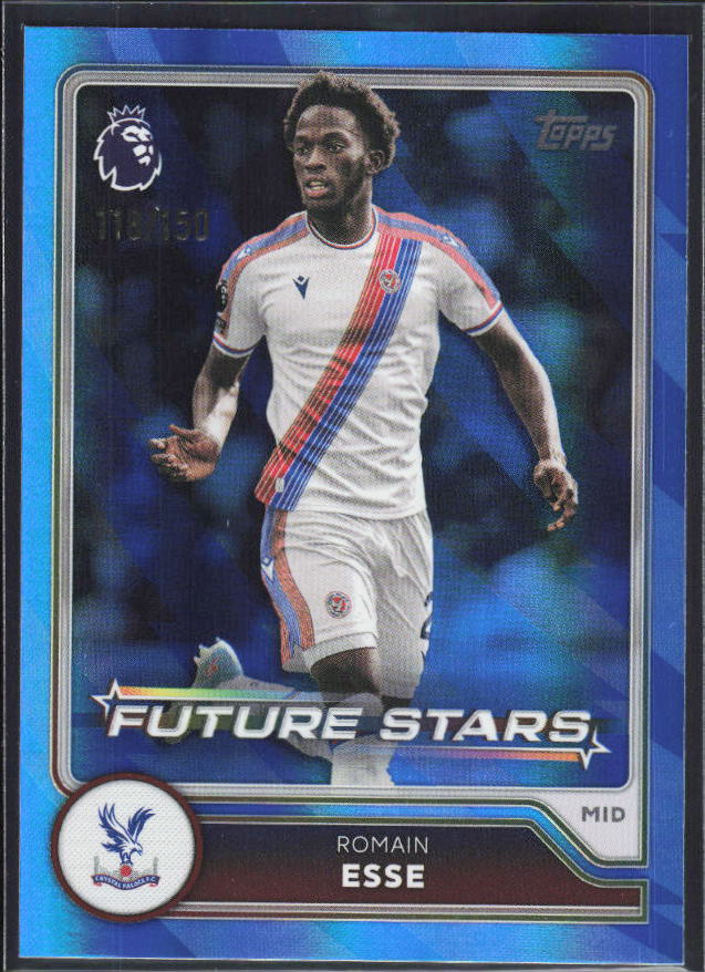 2026-27 Topps Premier League Romain Esse #10 Future Stars Blue /150 – framsida
