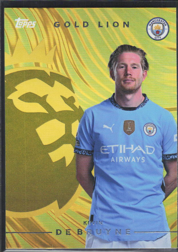2026-27 Topps Premier League Kevin De Bruyne #GL12 Gold Lion – framsida